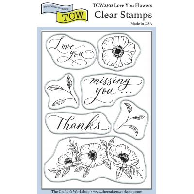 The Crafter's Workshop Clear Stamps - Love You Flowers